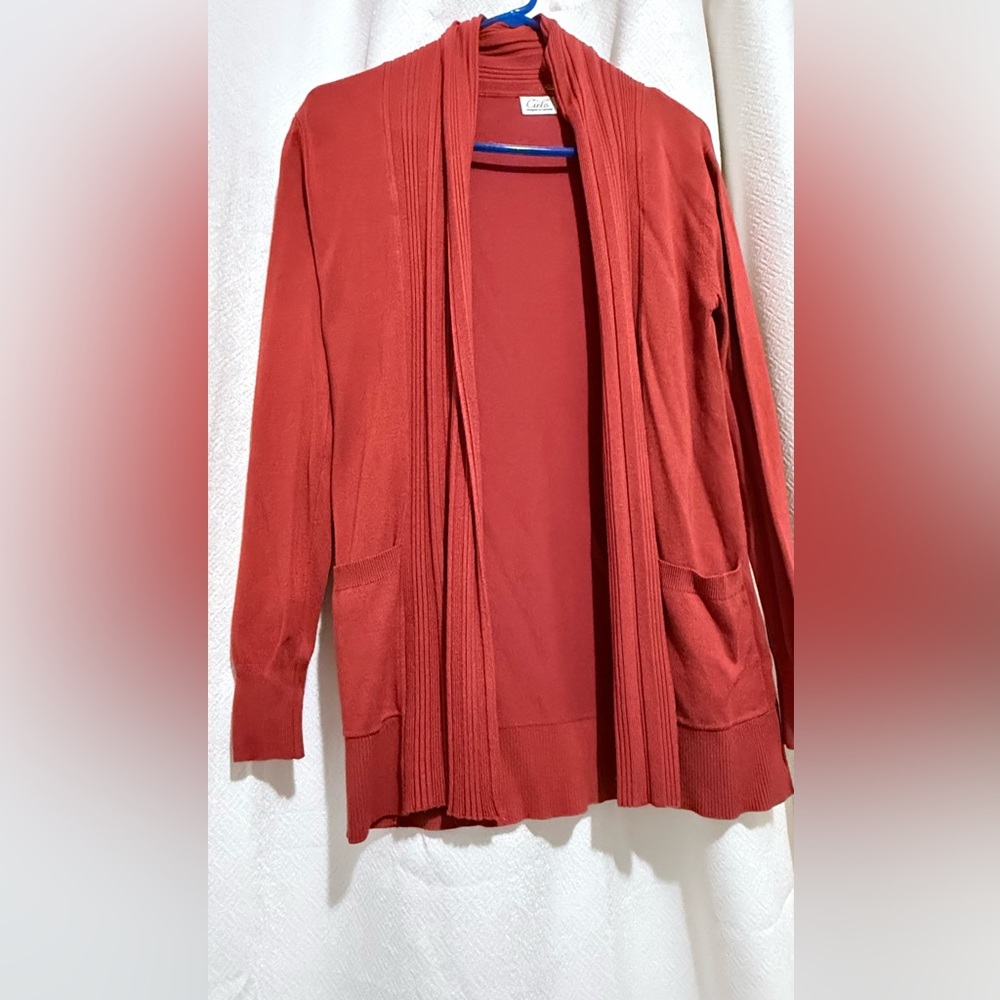 Cielo Red Knit Cardigan